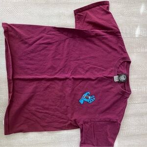Santa Cruz Skateboards Maroon Tee with White Logo